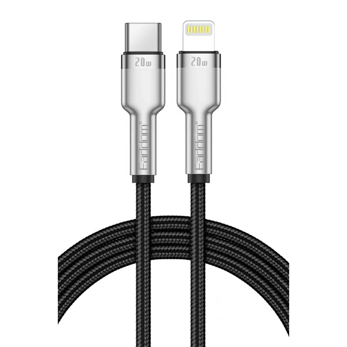 Earldom EC-PD01i 1M 20W Type-C to Lightning PD Hızlı Şarj Kablosu - Siyah